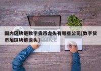 国内区块链数字货币龙头有哪些公司[数字货币加区块链龙头]