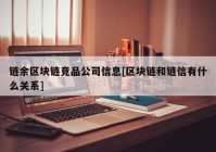 链余区块链竞品公司信息[区块链和链信有什么关系]